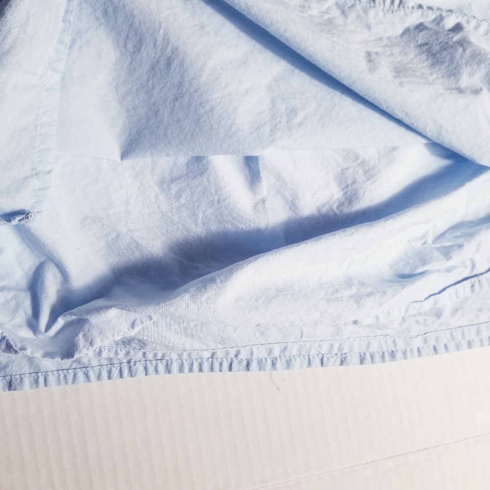 LANE BRYANT WOVEN EYELET RUFFLE KNIT LIGHT BLUE TANK SIZE ESTIMATE 14 - Picture 13 of 13